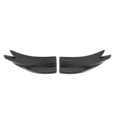 Imagem de Estilo de Fibra de Carbono Pára-choque Traseiro Spoiler Lateral Decoração Surround 2 Peças Carro Universal