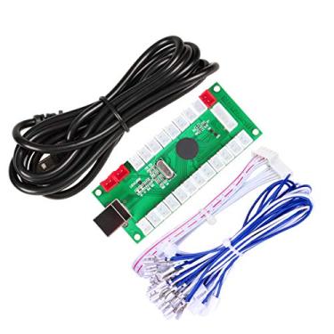 Imagem de EG STARTS Arcade Zero Delay USB Encoder To PC Games Controllers For Arcade DIY Kits Parts Mame Jamma & Other PC Games (5Pin Joystick + Happ Style Push Button)