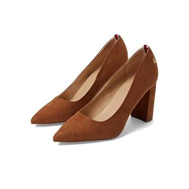 Imagem de Tommy Hilfiger Women's Abilene Pump, Peanut Suede, 6.5