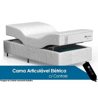 Imagem de Colchão Conjunto Box Espuma D28 Di Cavalcante Viscoelástico + Box Articulável Elétrica c/ Controle (0,80x2,00x0,51) - Probel