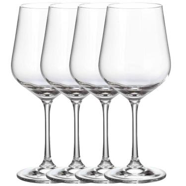 Imagem de Kit 4 Taças Copo De Cristal 580ml Bohemia Strix Vinho Tinto