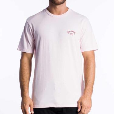 Imagem de Camiseta Billabong Manga Curta Small Arch Emb - Rosa-Masculino