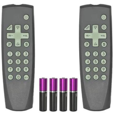 Imagem de Kit 2 Controle Compatível TV Semp TCL Tubo Lumina Antiga - Lelong