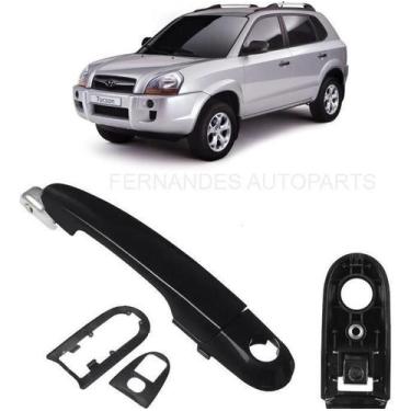 Imagem de Maçaneta Puxador Dianteiro Esquerdo Hyundai Tucson 2010 2011 - Geral