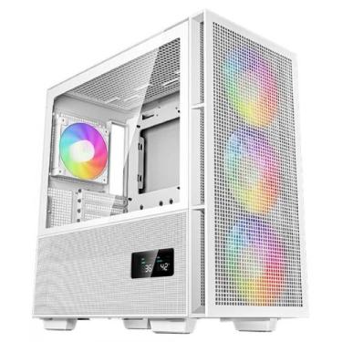 Imagem de Gabinete Gamer DeepCool CH560 Digital WH, Mid Tower, 4 Fans, ARGB, Dis