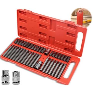Imagem de Jogo de Chave Torx, Kit Allen Torx Ferramentas, Jogo de Ferramentas 40 Pçs Bit Multidentado, Kit Chave de Fenda, Jogo Soquete, Chaves Allen, Aço CRV, Maleta Estojo Kit Ferramentas