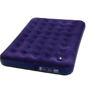 Imagem de Colchão Casal Inflável Multiuso Com Fole Acampamento Camping Dormir Ao