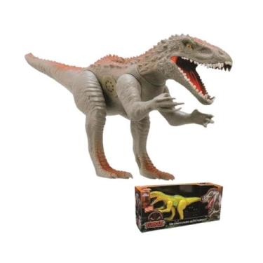 Imagem de Boneco Dinossauro Furious Tiranossauro Rex Cinza - Adijomar
