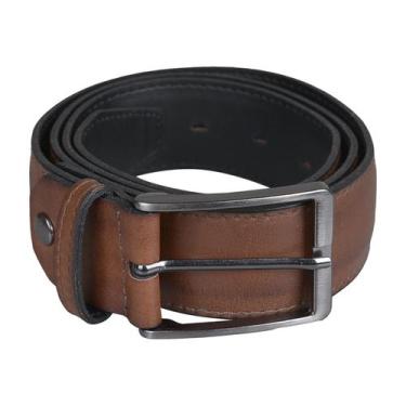 Imagem de Cinto Masculino Social Em Couro Legítimo Premium - LanderFit(4), Marro