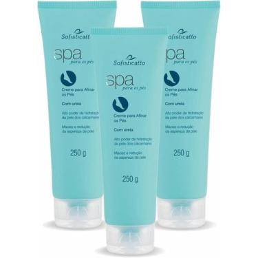 Imagem de 3x Spa Creme Para Afinar os Pés Com Uréia 250g Sofisticatto