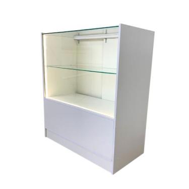 Imagem de Balcão Vitrine III Super LED Branco - SR fábrica de móveis
