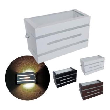 Imagem de Arandela De Alumínio 2 Focos E Frisos Externa Parede/ Muro - LS2 Lumin