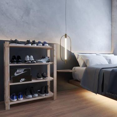 Imagem de Armário Oferta Organizador 100% Pinus 80x110cm Lavanderia - Technox