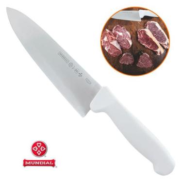 Imagem de Faca Chefe Mundial Lâmina Inox 8 Polegadas Para Churrasco Carne Peixe 