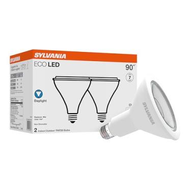 Imagem de Sylvania LED PAR38 equivalente a 100 W, eficiente 14 W, temperatura de cor da luz do dia 5000 K, pacote com 2
