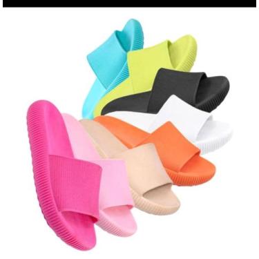 Imagem de Chinelo slide nuvem feminino - fabrica de chinelo , Preto, 37