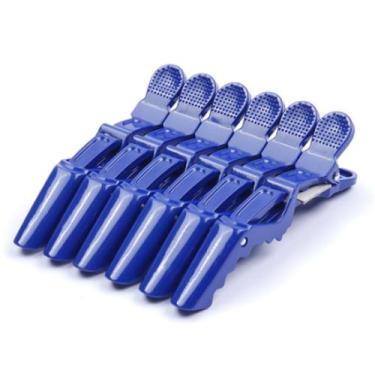 Imagem de 6 Unidades Presilha Prendedor De Cabelo Clips Tipo Bico De Pato Jacaré