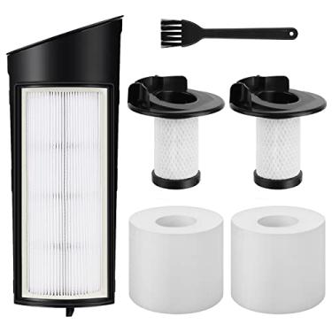 Imagem de Filtro de vácuo de substituição para Shark ICZ362H IC160 IC162 - Peças de acessórios para aspirador sem fio Shark Vertex Pro Powered Lift-Away - 2 filtros de espuma e 2 filtros pré-motor, 1 filtro