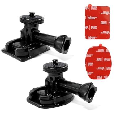 Imagem de Suporte adesivo flexível para Insta 360 ACE Pro X5 X4 X3 X2 X RS R GO 3S 2, kit de acessórios de parafuso de montagem de fivela compatível com câmeras GoPro Hero 13 Max Session e DJI Osmo Action