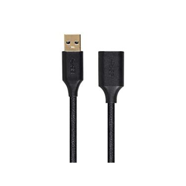 Imagem de Monoprice Cabo USB e Lightning – 1,8 m – Preto | Cabo de extensão premium USB 3.0 A macho para fêmea