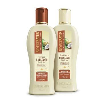 Imagem de Kit Bio Extratus Umectante Óleo de Coco Shampoo, Condicionador (250mL)