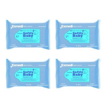 Imagem de Lenço Umedecido 240 UN Baby Softly - Softly Baby, Exmedi