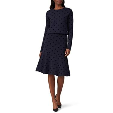 Imagem de Thakoon Collective Rent The Runway Saia de bolinhas azul-marinho pré-amada, Azul, M