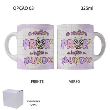 Imagem de Caneca 325ml Dia Dos Professores Professor (a) de Inglês - LARANJA E M