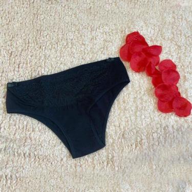 Imagem de Calcinha Gestante Reforçada com Pala Dupla Algodão com Renda - Vi ling