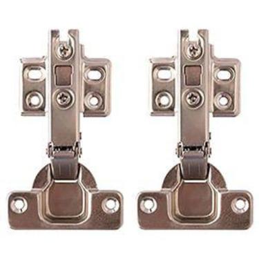 Imagem de Kit 2 Dobradiças Retas Ferro Niquelado Ref.CB2859 Hutz