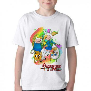 Imagem de  Camiseta Infantil ou adulto  Adventure Time  Jake Finn Fionna Cake Bl