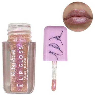 Imagem de Gloss Labial Ruby Rose Com Glitter Lip Gloss ShineC/Brilho, 03/Flashli