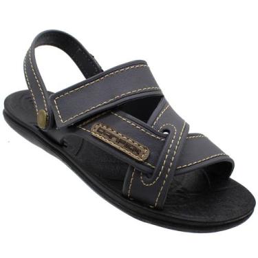 Imagem de Sandália Masculina Infantil Menino Danper Grafite Papete, Cinza, 27/28
