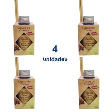 Imagem de 4 Difusor Ambiente Vareta Aromatizante Aromas Odorizador Perfume Casa 