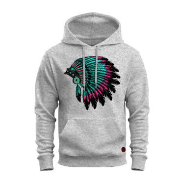 Imagem de Moletom Blusa De Frio Estampado Aconchegante Penas - Vida Country, Cin