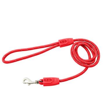 Imagem de Kruuse Buster Coleira refletiva para cães, 1,27 cm x 1,82 m, vermelho