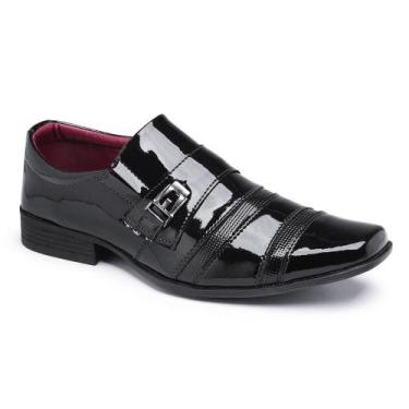 Imagem de Sapato Masculino Social Esporte Fino Verniz Casual Elegante Moderno - 