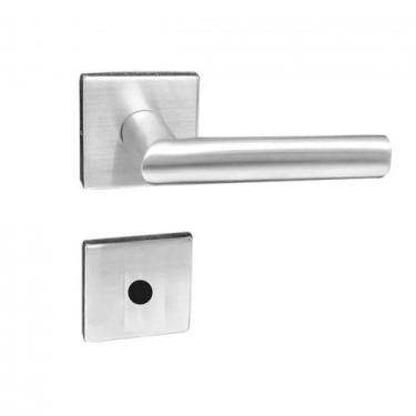 Imagem de Fechadura Banheiro TH100 55mm Aço Inox Escovado R529 IE304 Haga