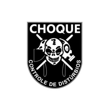 Imagem de Adesivo Choque Controle De Disturbios Adesivo Externo - Mundo Do Milit