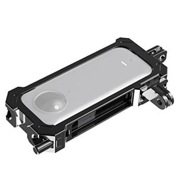 Imagem de Capa protetora para câmera de ação, estrutura de proteção de liga metálica com sapata fria para câmera Insta360 one X3