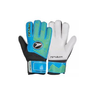 Imagem de Luva Goleiro Infantil Training Junior Poker Original (azul e verde, 4)