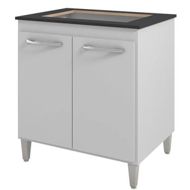 Imagem de Balcao Com Tampo 75 cm Para Cooktop 5 Bocas 9255 Branco Mobbs