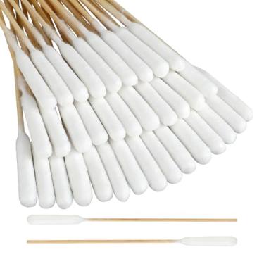 Imagem de Cotonetes de algodão de 15 cm de comprimento, grandes cotonetes de algodão com cabo de madeira para cães, 100 peças, projetados especificamente para cães, cotonetes de algodão grandes, orelhas de