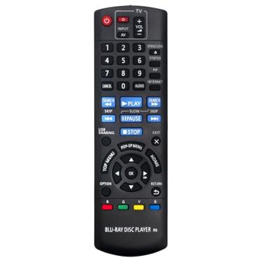 Imagem de N2QAYB000958 Substituir DVD Player Controle Remoto Compatível com Panasonic Blu-Ray Disc Player DMP-BDT166 DMP-BDT165 DMP-BD83 DMP-BD73 DMP-BDT180 DMP-BDT280 DMP-BDT167 DMP-BD84 DMP-BDT270 DMP-BDT1 70