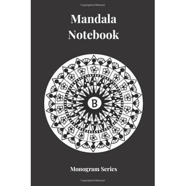 Imagem de Mandala Notebook – Monogram Series: A Multipurpose Composition Book with a Personalized Black & White Cover – Ideal for Whoever, Whatever, Wherever – For Example, Perfect for Men, Notes, Handbags