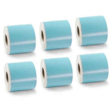Imagem de BETCKEY Etiquetas coloridas compatíveis com Dymo 99019 (2-5/40.6 cm x 7-1/5.1 cm) para arquivos, pastas, pastas, pastas, compatíveis com impressoras Dymo LabelWriter Thermal 450, 4XL e Zebra [6 rolos,