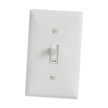 Imagem de WeiLaiKeQi Interruptor de parede de alternância 120VAC/15A Cozinha elétrica Home Office Fácil instalação Pólo único Interruptor de alternância de aterramento, com Painel