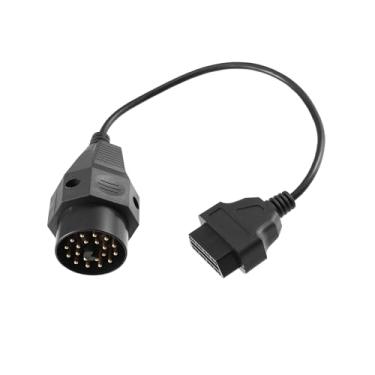 Imagem de A ABSOPRO OBD 1 Cabo conector adaptador de ferramenta de diagnóstico de 20 pinos para OBD2 16 pinos para BMW E36 E46 E38 E39 E53 substituição do item