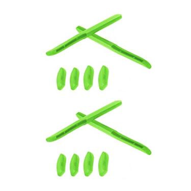 Imagem de SmartVLT 2 pares de meias de reposição verdes e kits de nariz para Oakley Fast Jacket XL OO9156