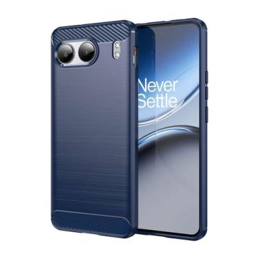 Imagem de Capas Compatível com Oneplus Nord 4,Resistente a riscos,Anti-impressão digital e proteção contra quedas.Botão de pressão flexível Proteção completa -Blue